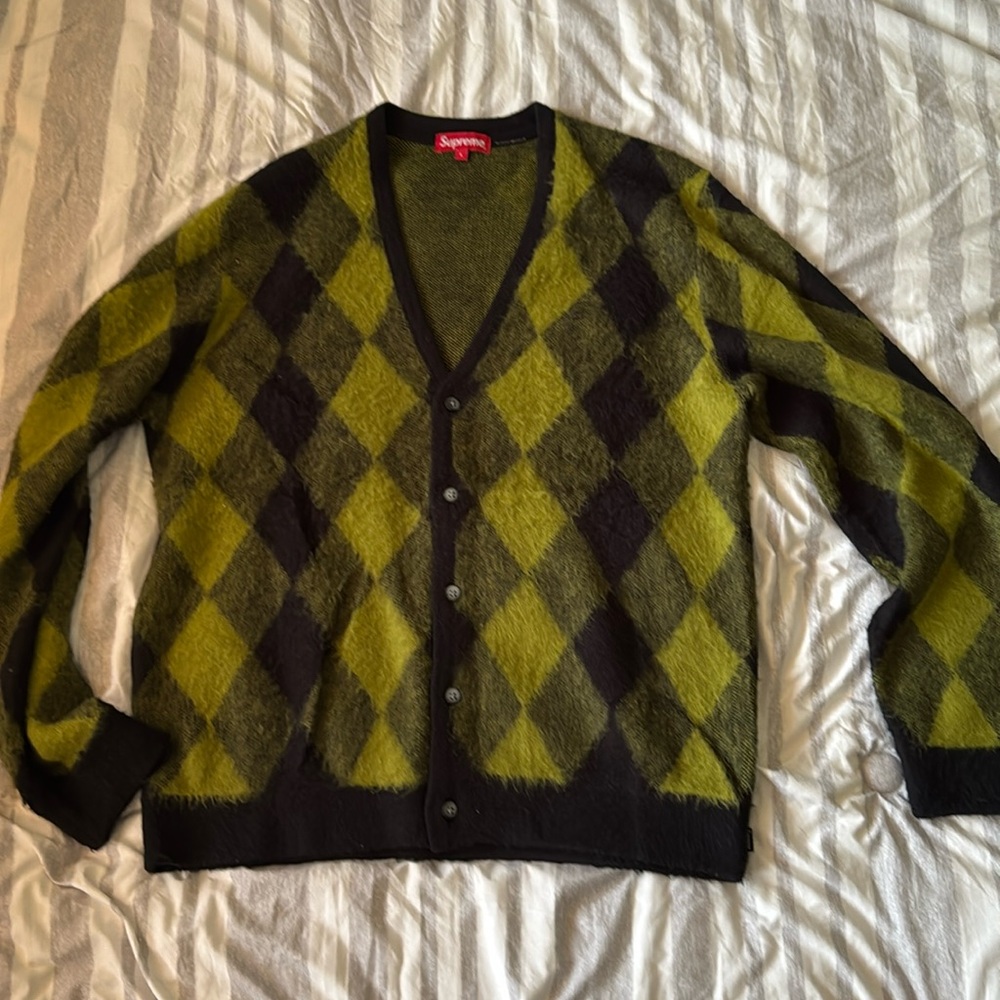 Supreme brushed argyle cardigan men’s L
